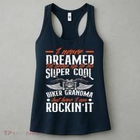 Motorcycle Grandma Biker Grandmother Funny Motorcycle Women's Tank Top thumb 3