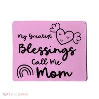 My Greatest Blessing Call Me Mom Cute Gift Mousepad thumb 0