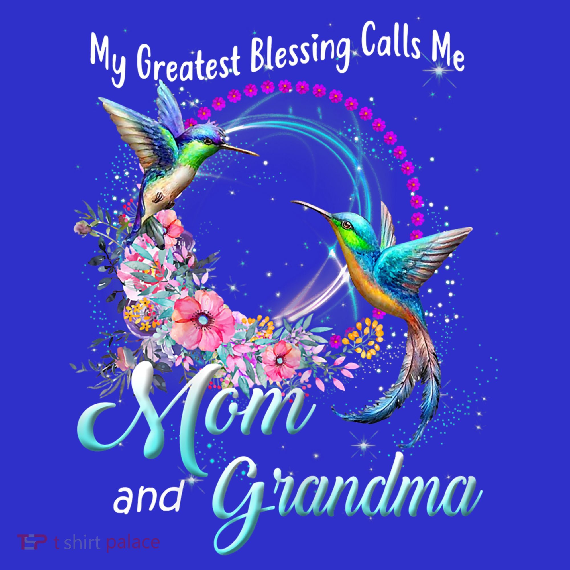 My Greatest Blessing Calls Me Mom And Grandma Hummingbirds Gift Mousepad