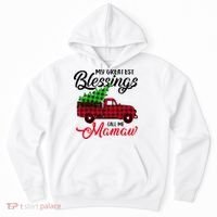 My Greatest Blessings Call Me Mamaw Xmas Funny Gift Christmas Cool Gift Hoodie thumb 0