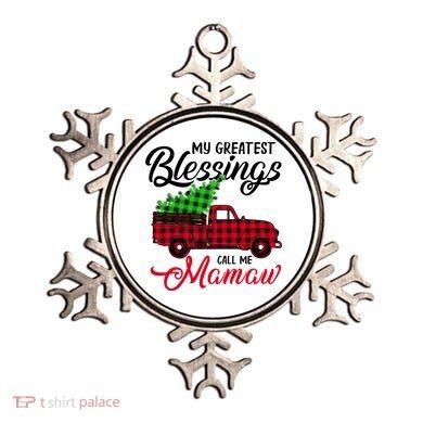 My Greatest Blessings Call Me Mamaw Xmas Funny Gift Christmas Cool Gift Ornament