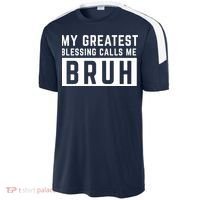 My Greatest Blessing Calls Me Bruh Funny Tee Sport-Tek Competitor United Soccer Jersey thumb 2