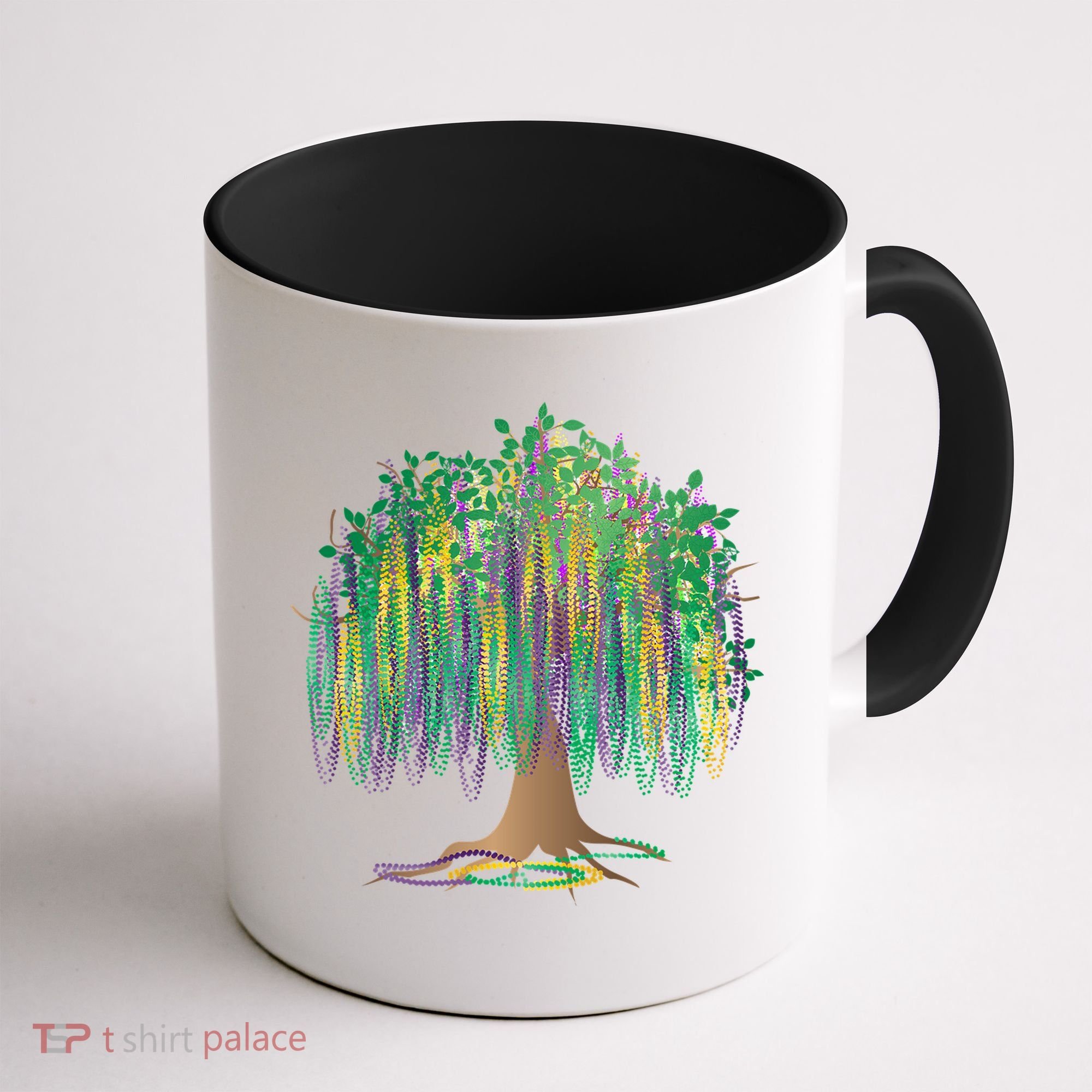 Mardi Gras Beaded Tree Coffee Mug