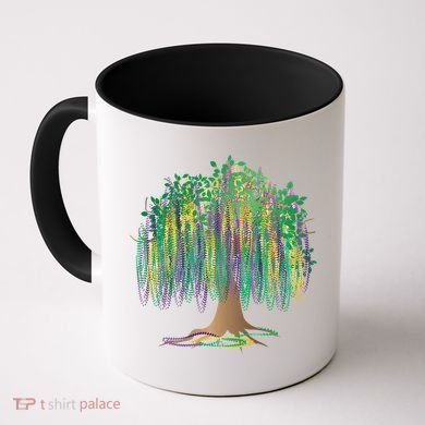 Mardi Gras Beaded Tree Coffee Mug