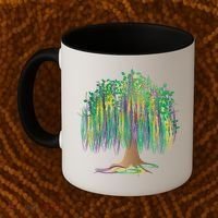 Mardi Gras Beaded Tree Coffee Mug thumb 2