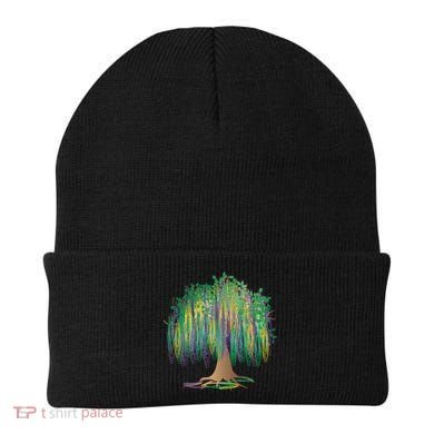 Mardi Gras Beaded Tree Beanie