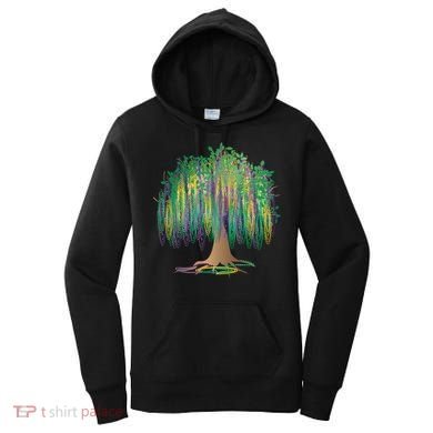 Mardi Gras Beaded Tree Women's Hoodie