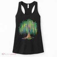 Mardi Gras Beaded Tree Women's Tank Top thumb 0