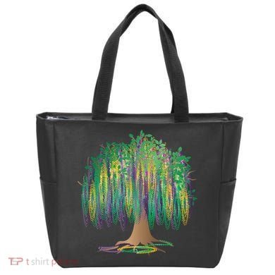 Mardi Gras Beaded Tree Tote Bag