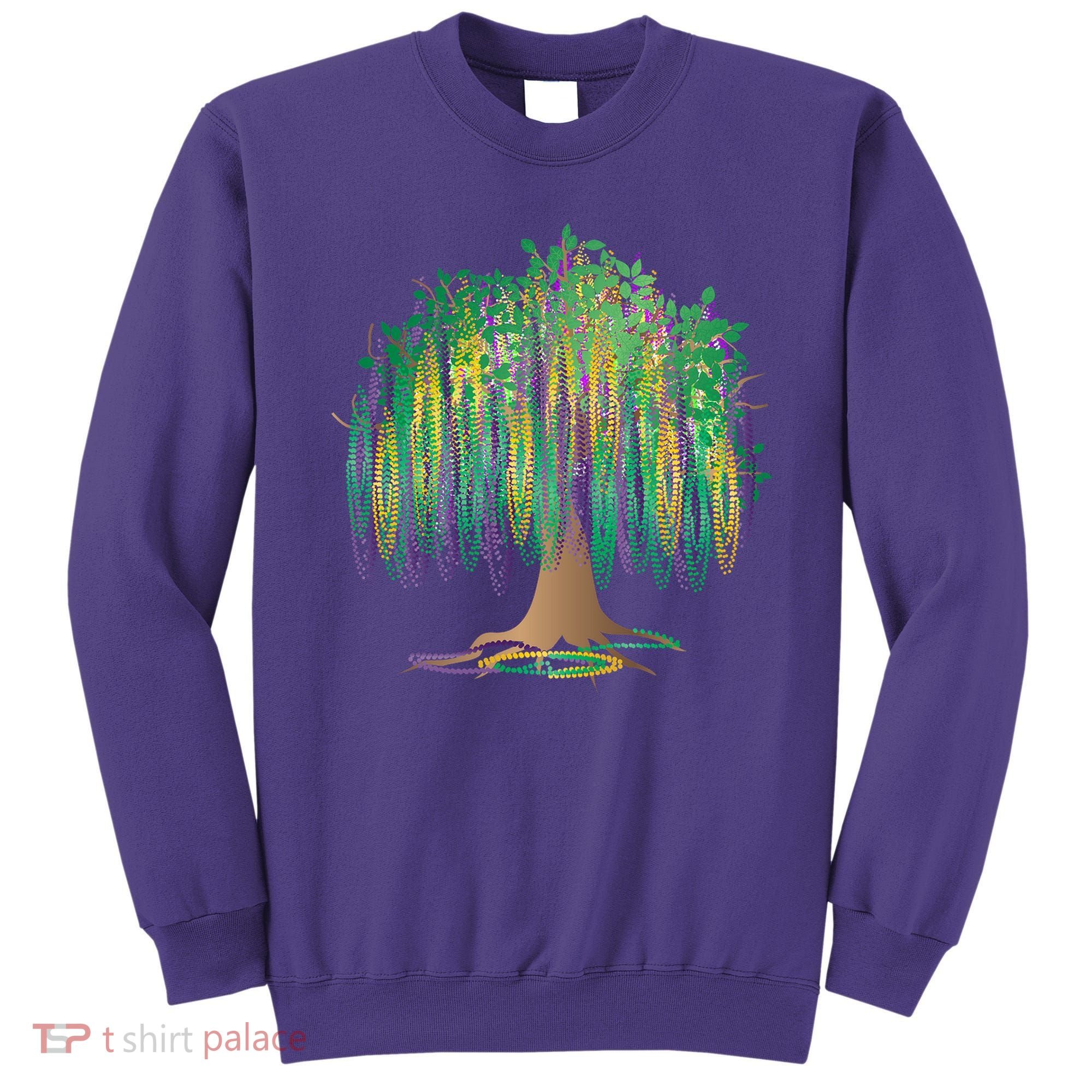 Mardi Gras Beaded Tree Sweatshirt
