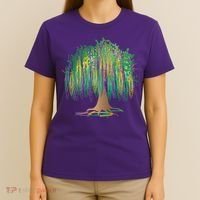 Mardi Gras Beaded Tree T-Shirt thumb 4