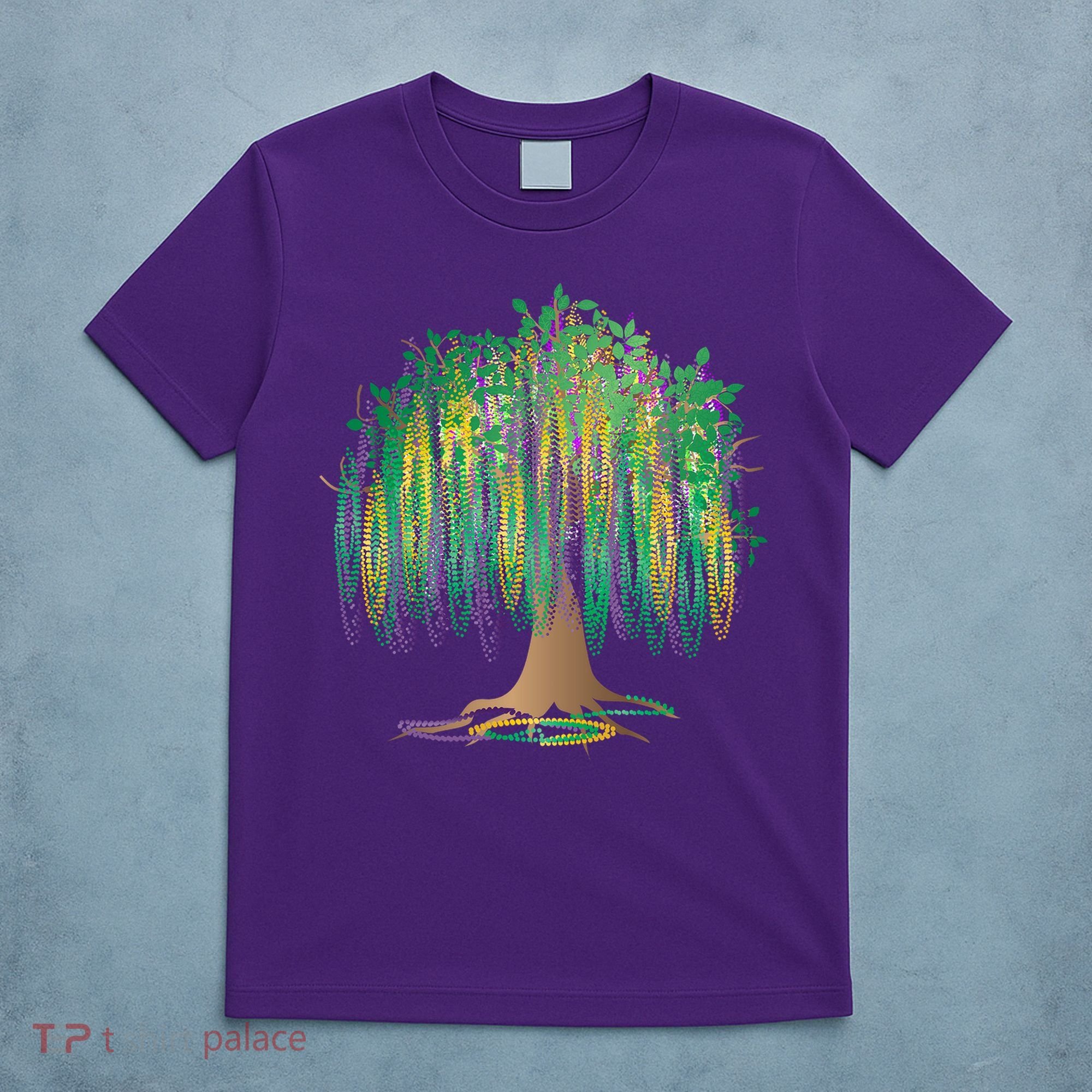 Mardi Gras Beaded Tree T-Shirt