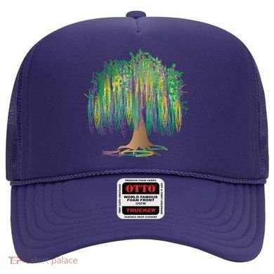 Mardi Gras Beaded Tree Hat