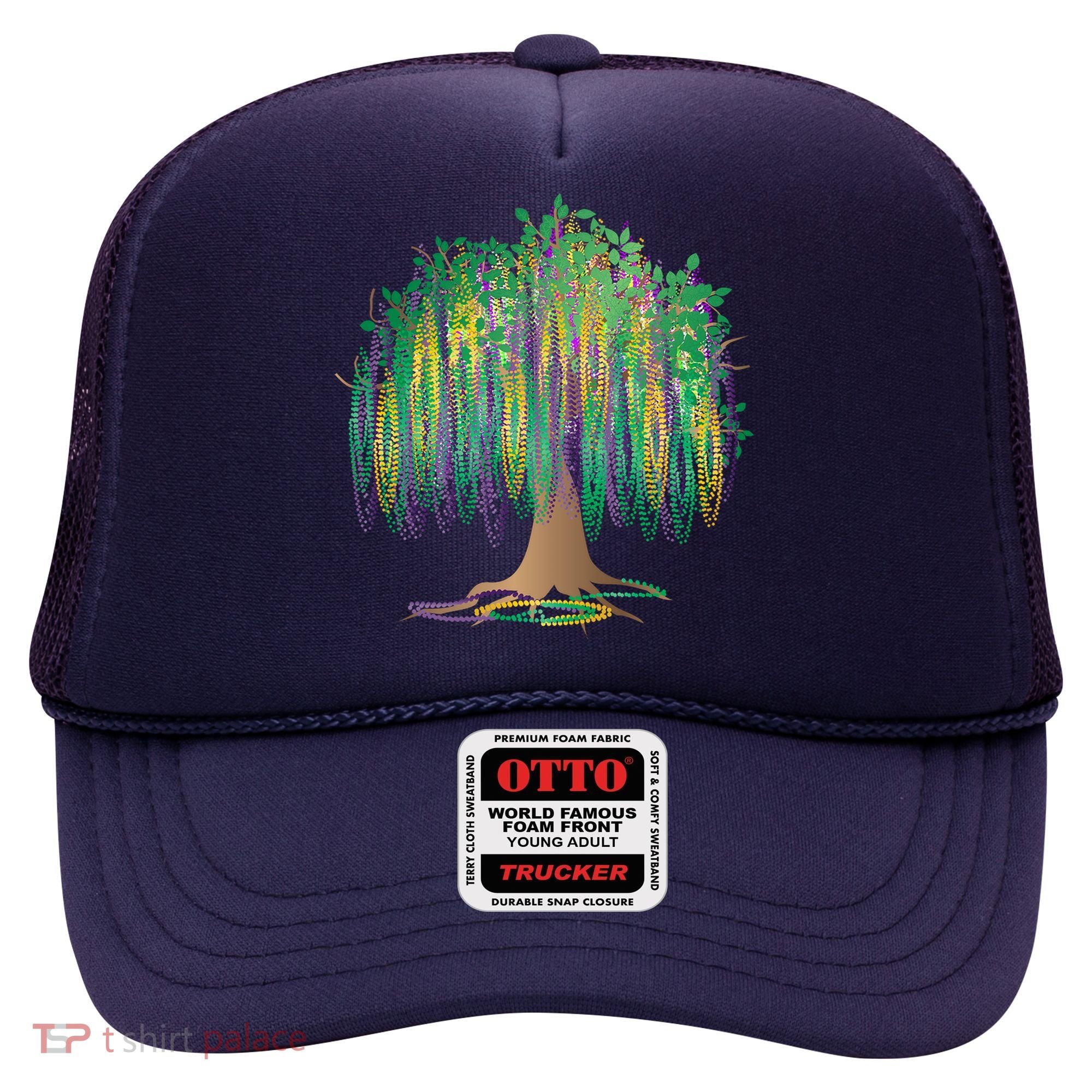 Mardi Gras Beaded Tree Hat