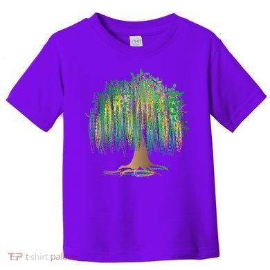 Mardi Gras Beaded Tree Toddler T-Shirt