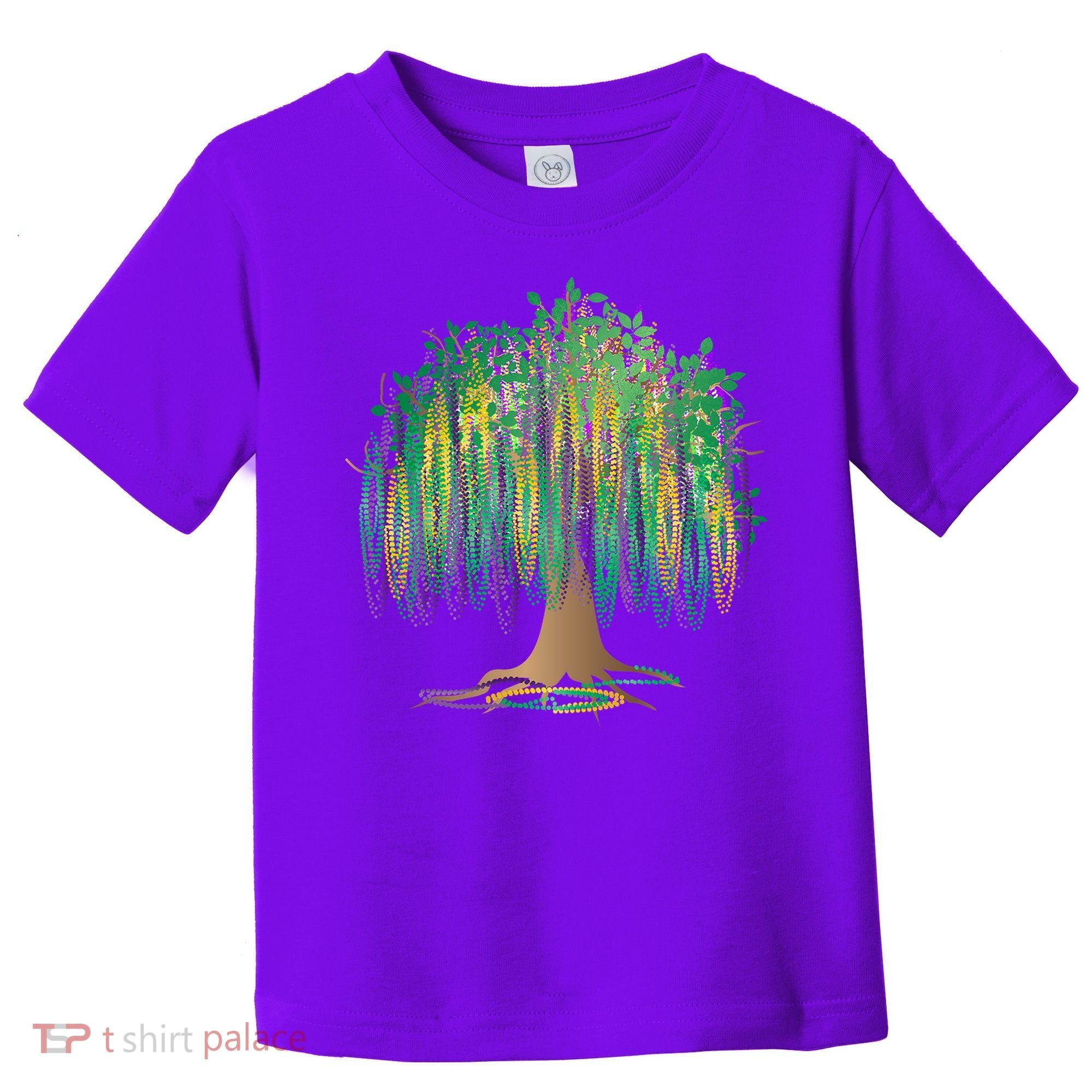 Mardi Gras Beaded Tree Toddler T-Shirt