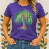 Mardi Gras Beaded Tree Women's T-Shirt thumb 2
