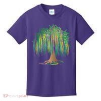 Mardi Gras Beaded Tree Kids T-Shirt thumb 0