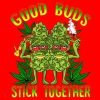 Marijuana Good Buds Stick Together Couples 420 Weed Cannabis Santa Hat thumb 1