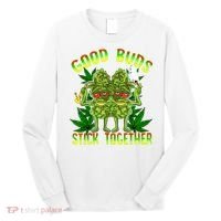 Marijuana Good Buds Stick Together Couples 420 Weed Cannabis Long Sleeve Shirt thumb 0