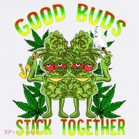 Marijuana Good Buds Stick Together Couples 420 Weed Cannabis Sweatshirt thumb 3