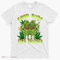 Marijuana Good Buds Stick Together Couples 420 Weed Cannabis T-Shirt thumb 0