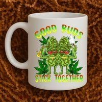 Marijuana Good Buds Stick Together Couples 420 Weed Cannabis Coffee Mug thumb 2