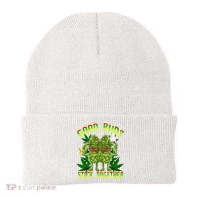Marijuana Good Buds Stick Together Couples 420 Weed Cannabis Beanie