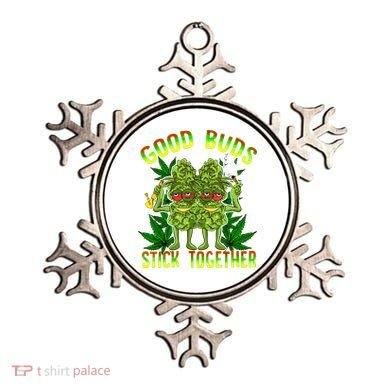 Marijuana Good Buds Stick Together Couples 420 Weed Cannabis Ornament