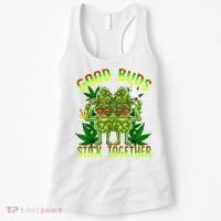Marijuana Good Buds Stick Together Couples 420 Weed Cannabis Women's Tank Top thumb 0
