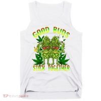 Marijuana Good Buds Stick Together Couples 420 Weed Cannabis Tank Top thumb 0