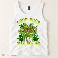 Marijuana Good Buds Stick Together Couples 420 Weed Cannabis Tank Top thumb 2