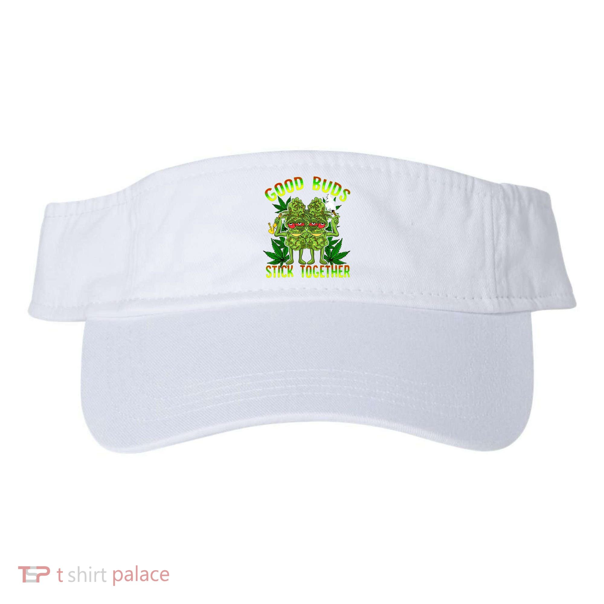 Marijuana Good Buds Stick Together Couples 420 Weed Cannabis Visor