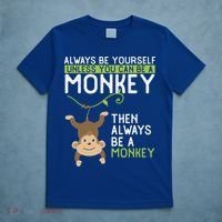 Monkey Gift Be Yourself Unless Be A Monkey Gift T-Shirt thumb 5