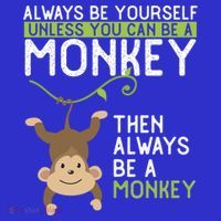 Monkey Gift Be Yourself Unless Be A Monkey Gift Baby Bodysuit thumb 2