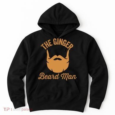Mens Ginger Beard Man Funny Redhead Irish Bearded Men Gift Hoodie