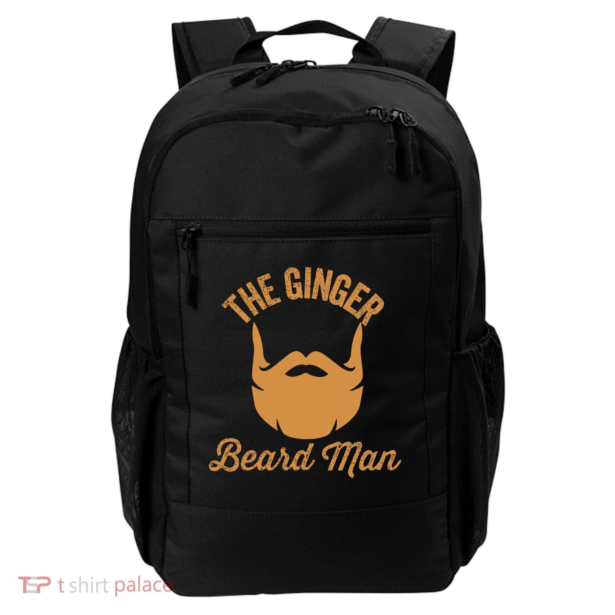 Mens Ginger Beard Man Funny Redhead Irish Bearded Men Gift Backpack