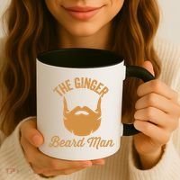 Mens Ginger Beard Man Funny Redhead Irish Bearded Men Gift Coffee Mug thumb 3