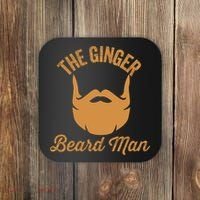 Mens Ginger Beard Man Funny Redhead Irish Bearded Men Gift Coaster thumb 0