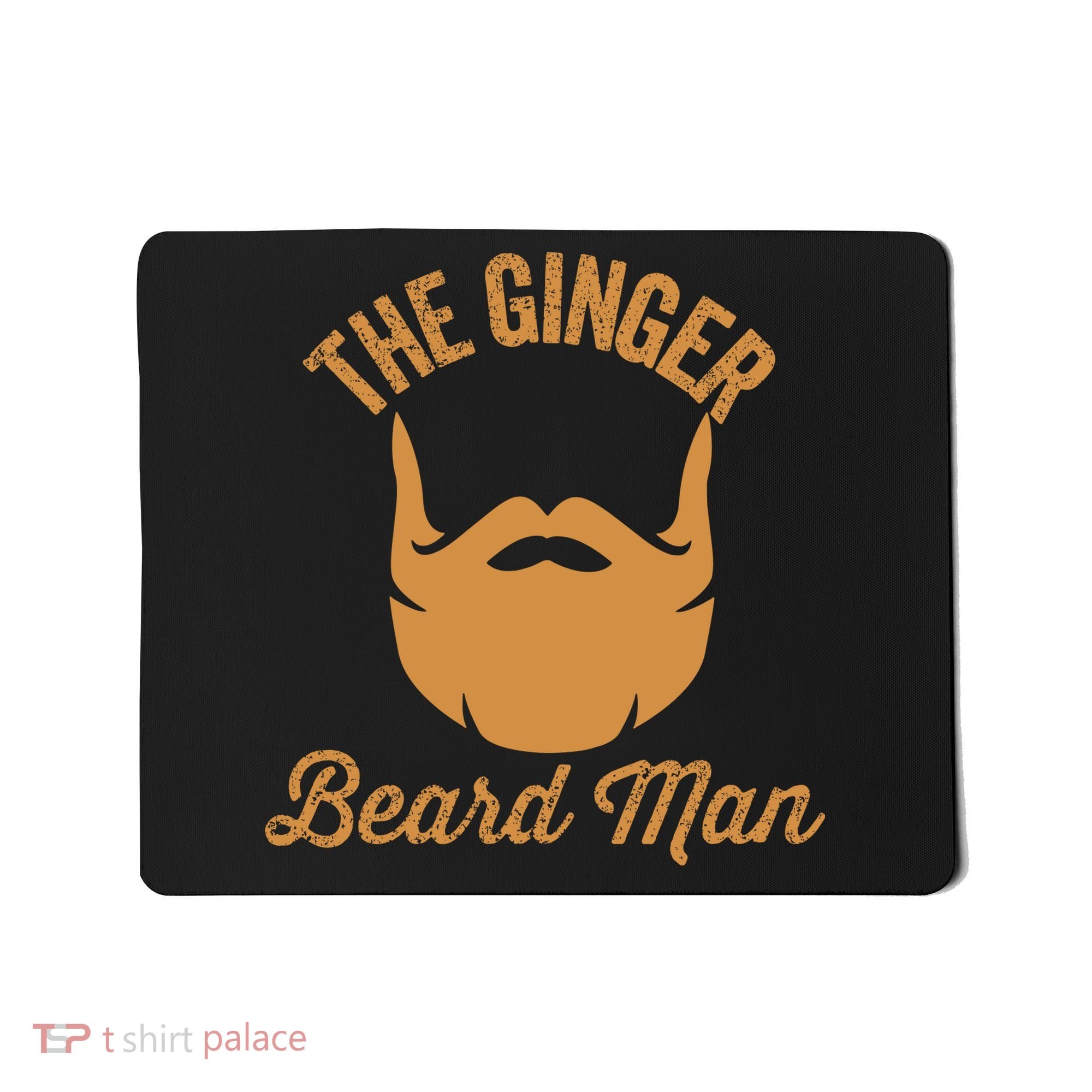 Mens Ginger Beard Man Funny Redhead Irish Bearded Men Gift Mousepad