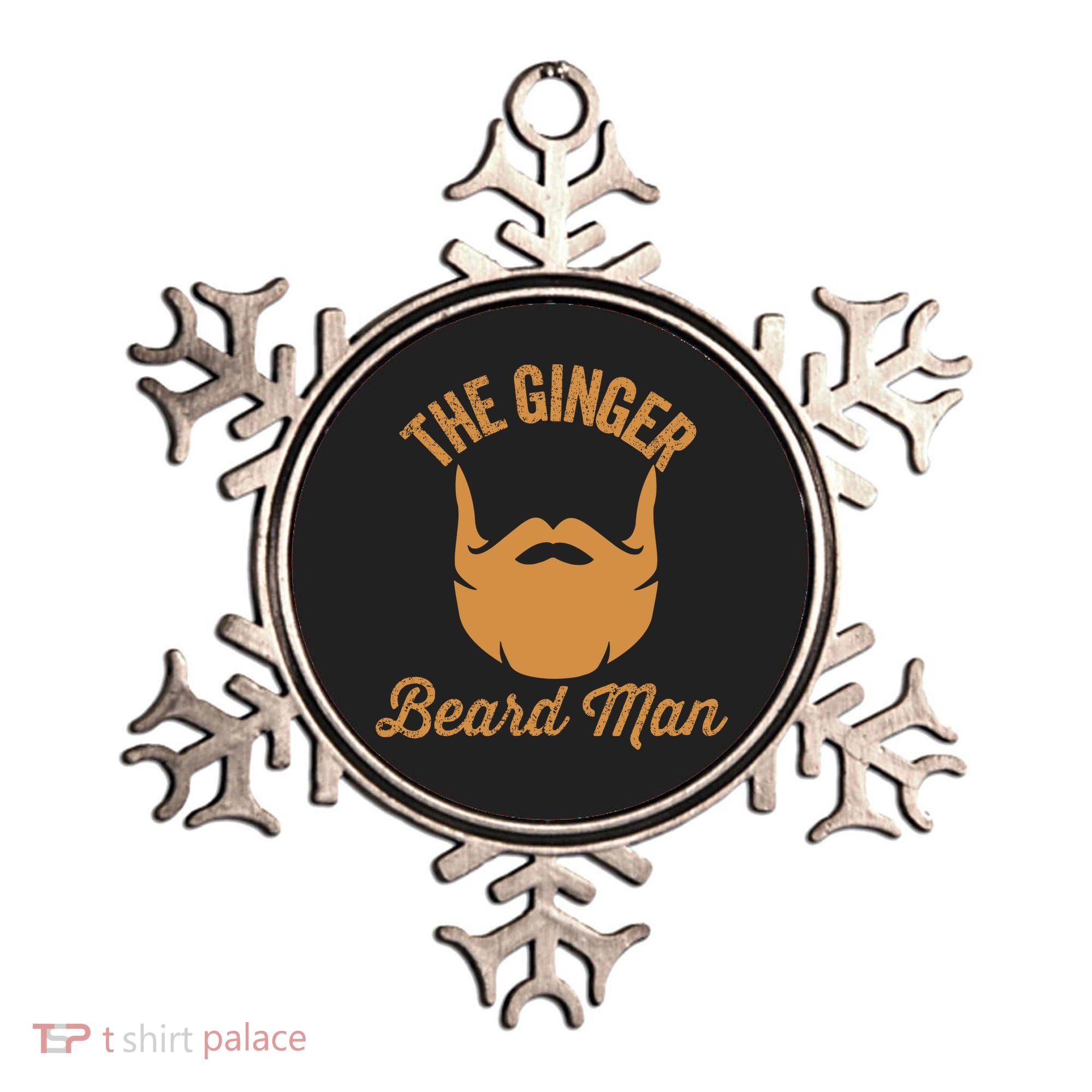 Mens Ginger Beard Man Funny Redhead Irish Bearded Men Gift Ornament