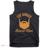 Mens Ginger Beard Man Funny Redhead Irish Bearded Men Gift Tank Top thumb 0
