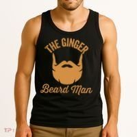 Mens Ginger Beard Man Funny Redhead Irish Bearded Men Gift Tank Top thumb 3