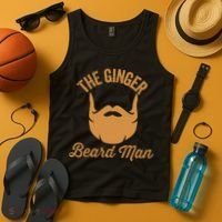 Mens Ginger Beard Man Funny Redhead Irish Bearded Men Gift Tank Top thumb 4