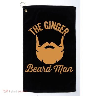 Mens Ginger Beard Man Funny Redhead Irish Bearded Men Gift Golf Towel
