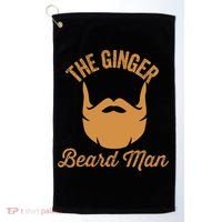 Mens Ginger Beard Man Funny Redhead Irish Bearded Men Gift Golf Towel thumb 0