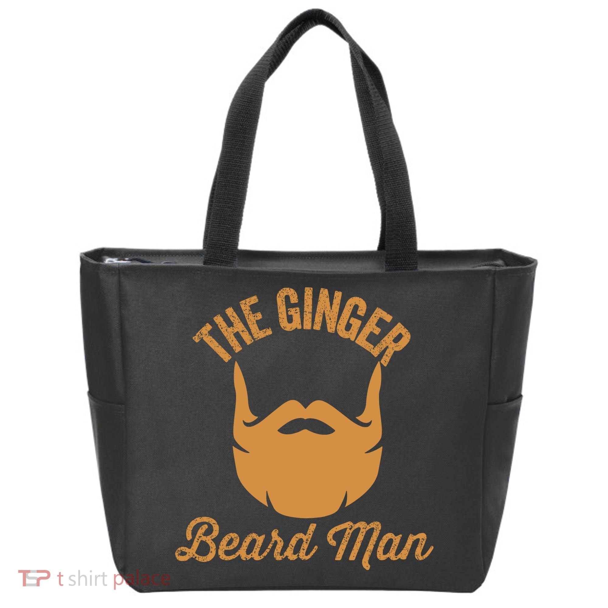 Mens Ginger Beard Man Funny Redhead Irish Bearded Men Gift Tote Bag