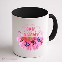 My Greatest Blessings Call Me Mom And Grammy Flower Gift Coffee Mug thumb 1