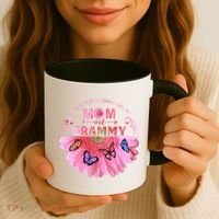 My Greatest Blessings Call Me Mom And Grammy Flower Gift Coffee Mug thumb 3