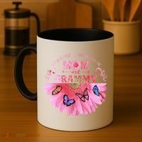 My Greatest Blessings Call Me Mom And Grammy Flower Gift Coffee Mug thumb 4